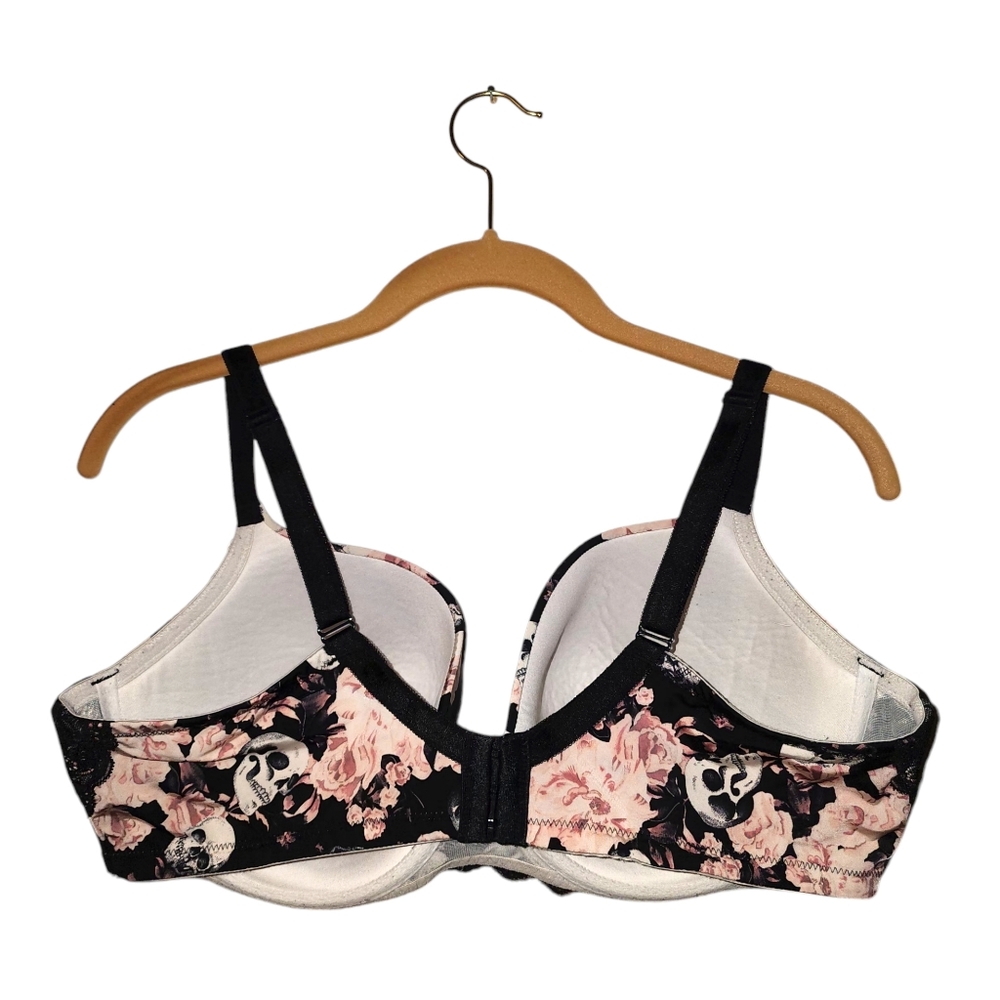 Torrid Skull and Roses Bra | Size 40DD - Picture 2 of 11